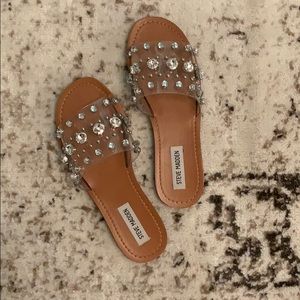 Steve Madden Regent Clear Sandals